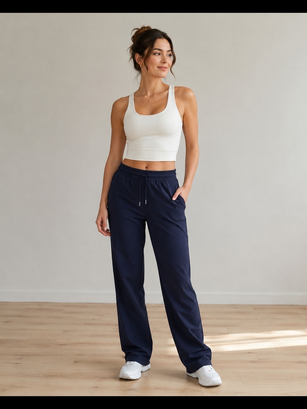 lululemon athletica Black Drawstring Relaxed Track Pants